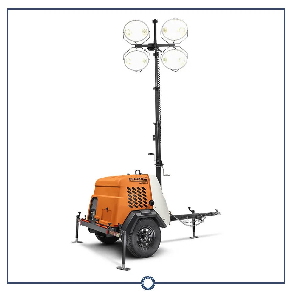 6 - 8kW Gen Towable Light Tower
