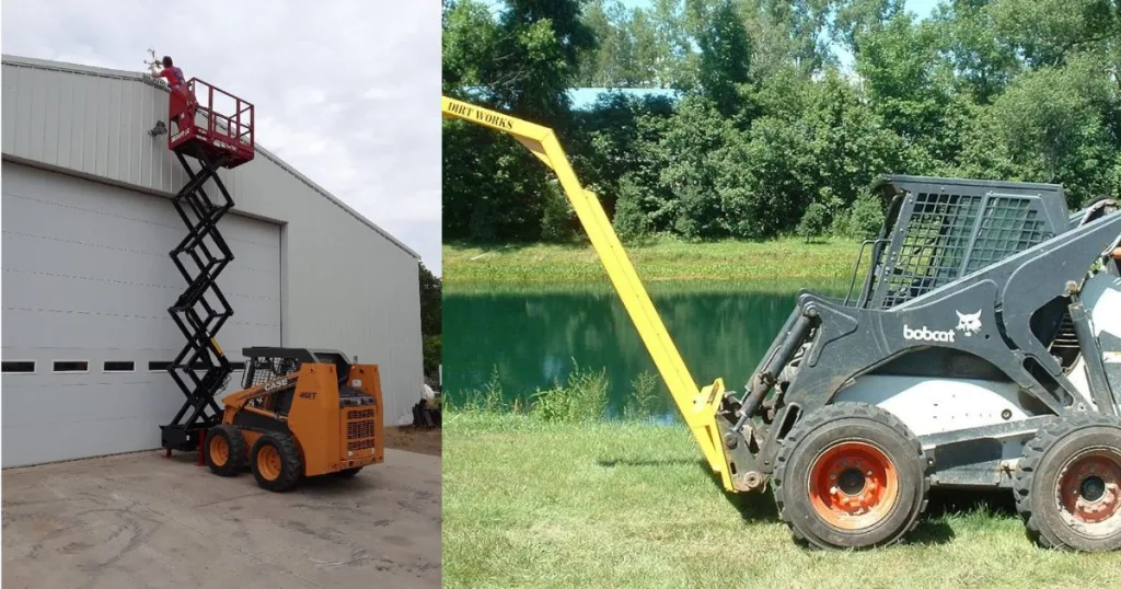 skid steer boom lift attachment