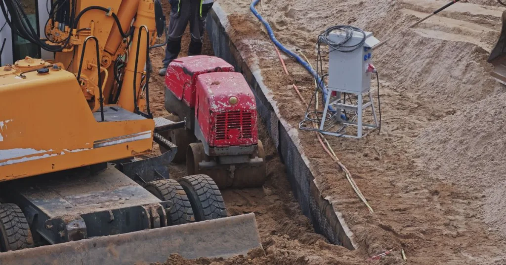 safely operate trench roller