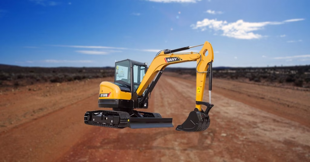 10000 lb Excavators in Landscaping Projects