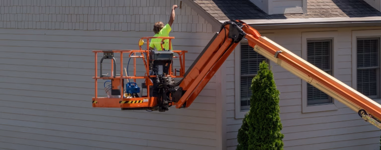 electric articulating boom lift for rent