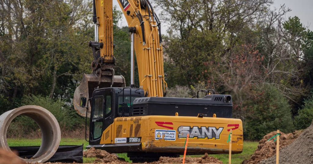 excavators for underground utility work