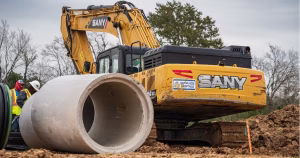 underground utility work